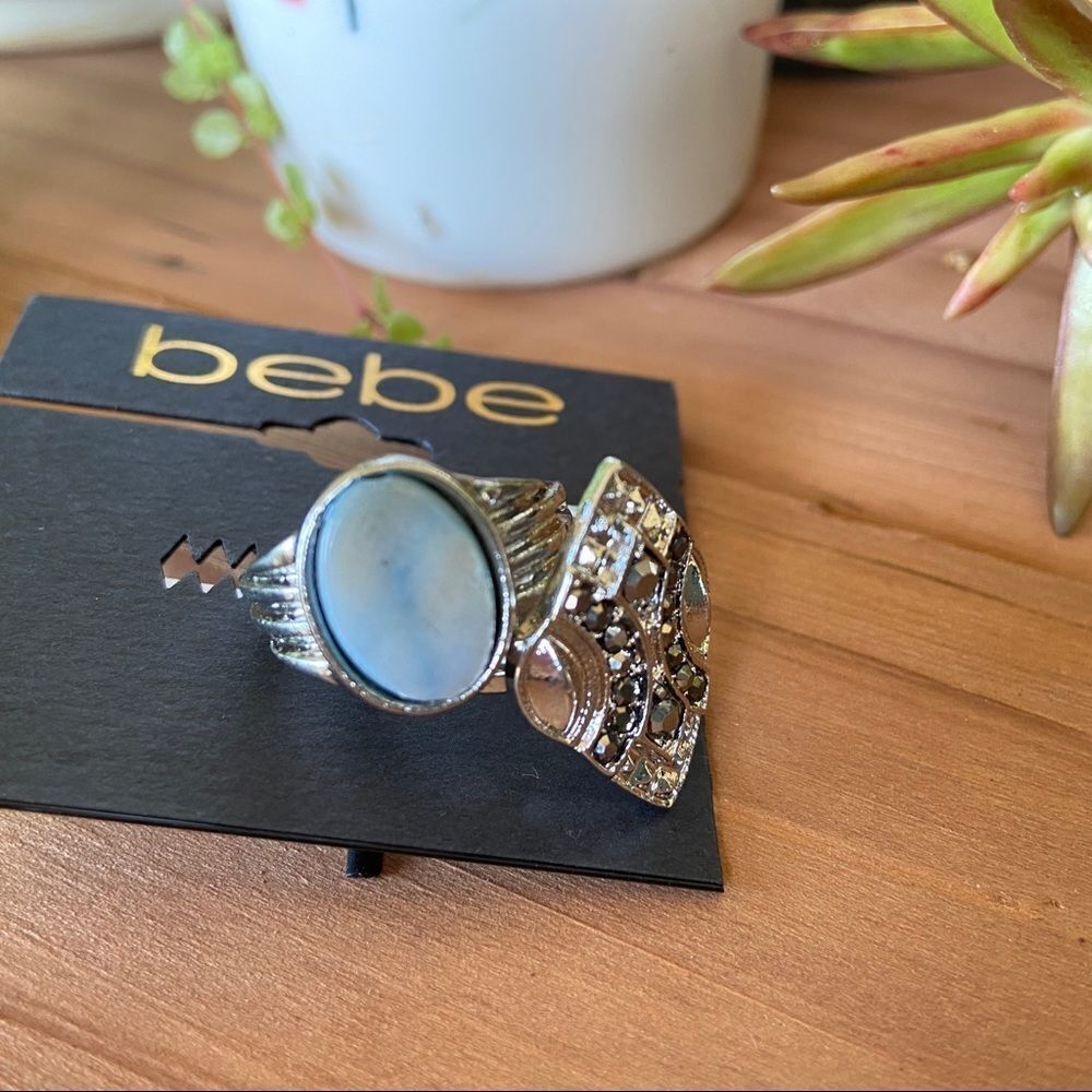 Silver Blue Bebe Stacking Statement Ring $16 Each Or Bundle 3 For $25